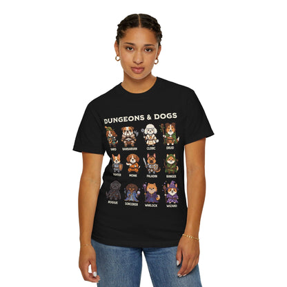 Printify T-Shirt Dungeons & Dogs T-shirt - Comfort Colors