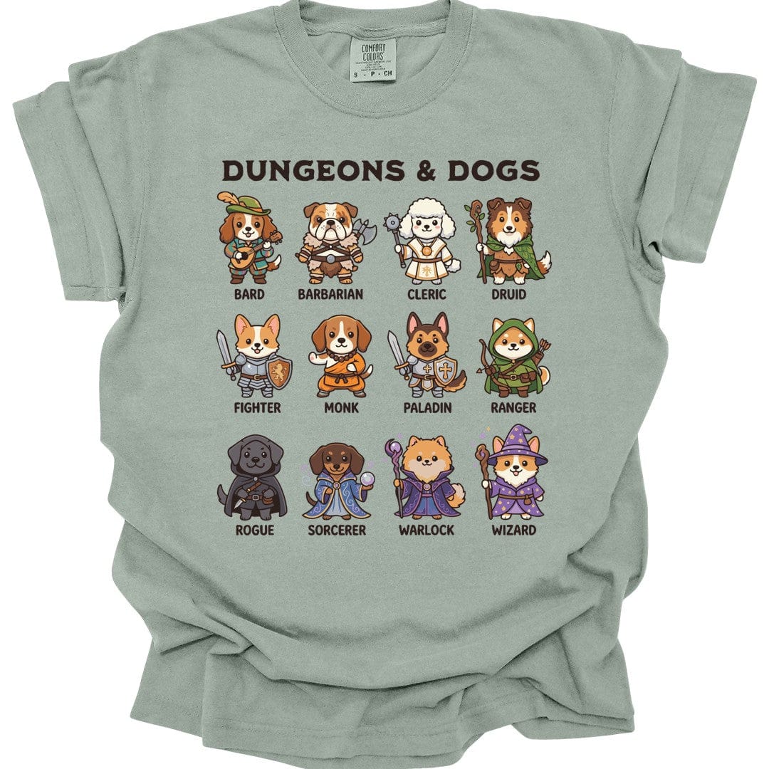 Printify T-Shirt Bay / S Dungeons & Dogs T-shirt - Comfort Colors