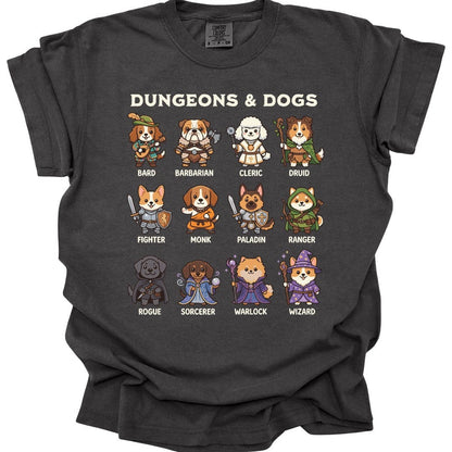 Printify T-Shirt Pepper / S Dungeons & Dogs T-shirt - Comfort Colors