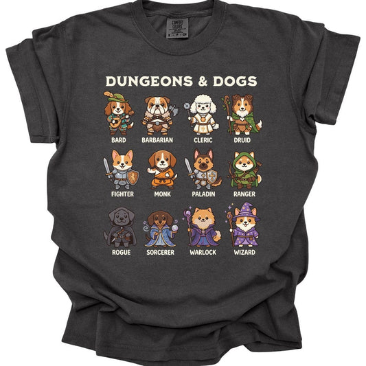 Printify T-Shirt Pepper / S Dungeons & Dogs T-shirt - Comfort Colors