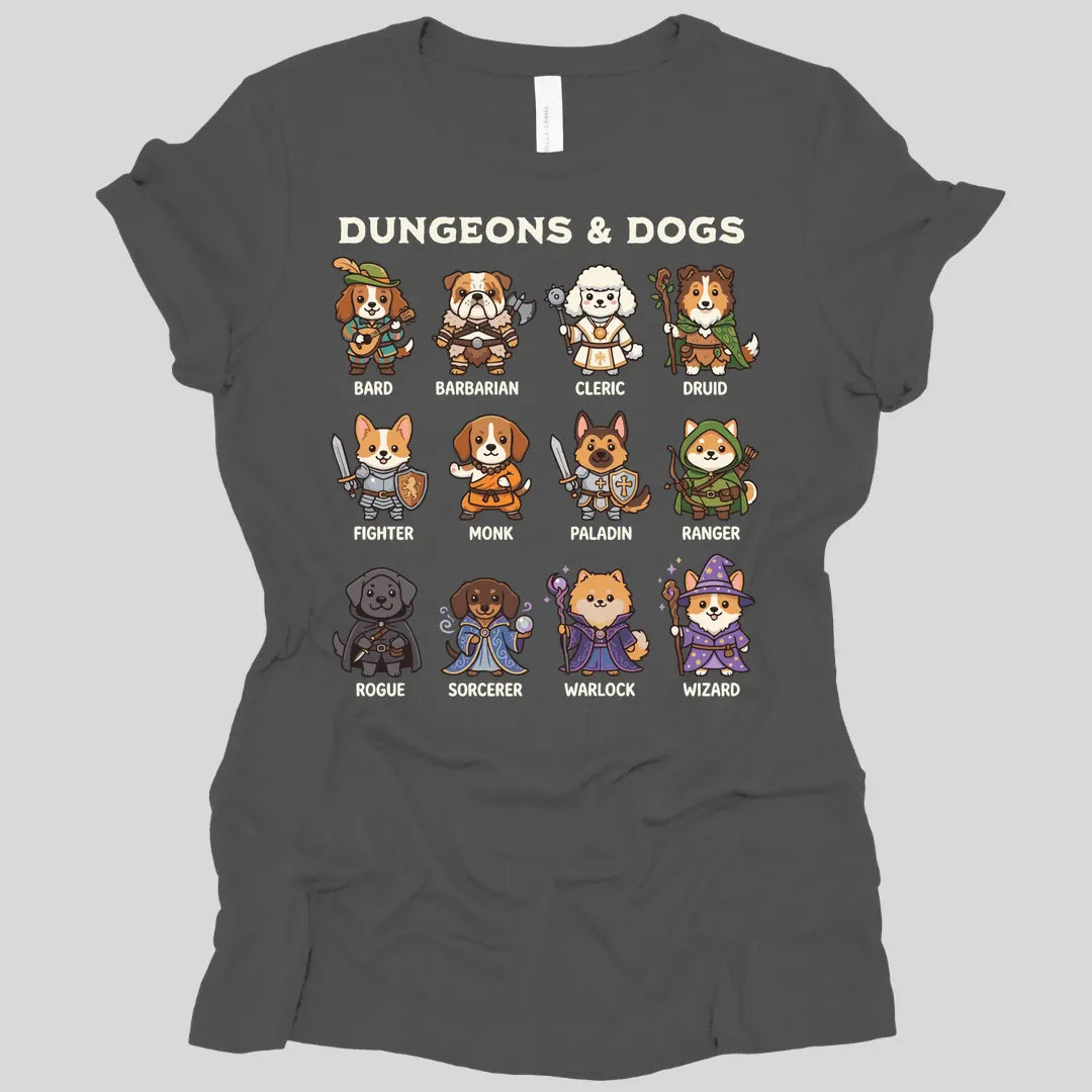 Printify T-Shirt Asphalt / S Dungeons & Dogs Women's T-shirt
