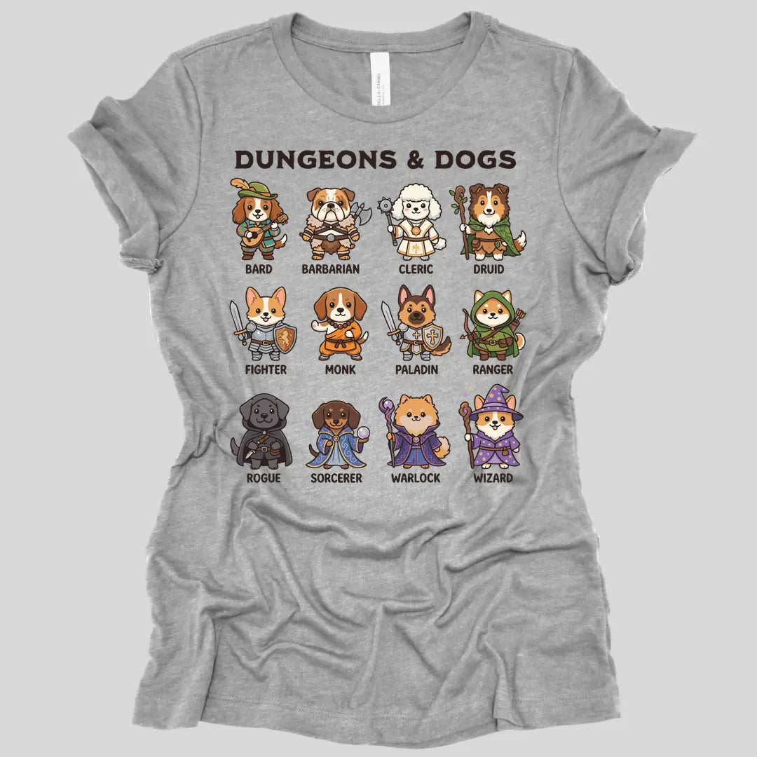 Printify T-Shirt Athletic Heather / S Dungeons & Dogs Women's T-shirt
