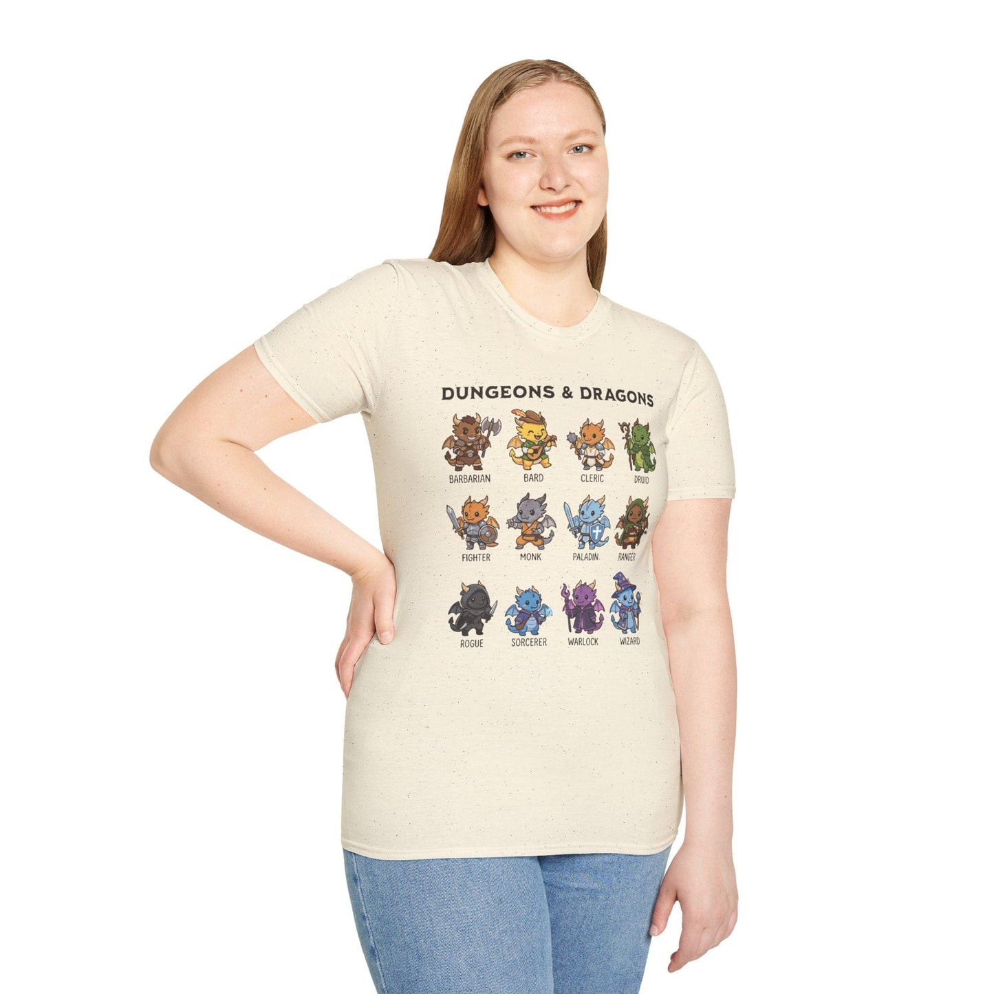 Printify T-Shirt Dungeons & Dragons All Classes T-shirt