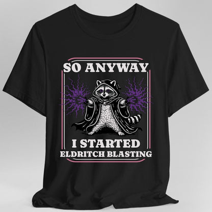 Printify T-Shirt Black / S Eldritch Blast Warlock T-Shirt