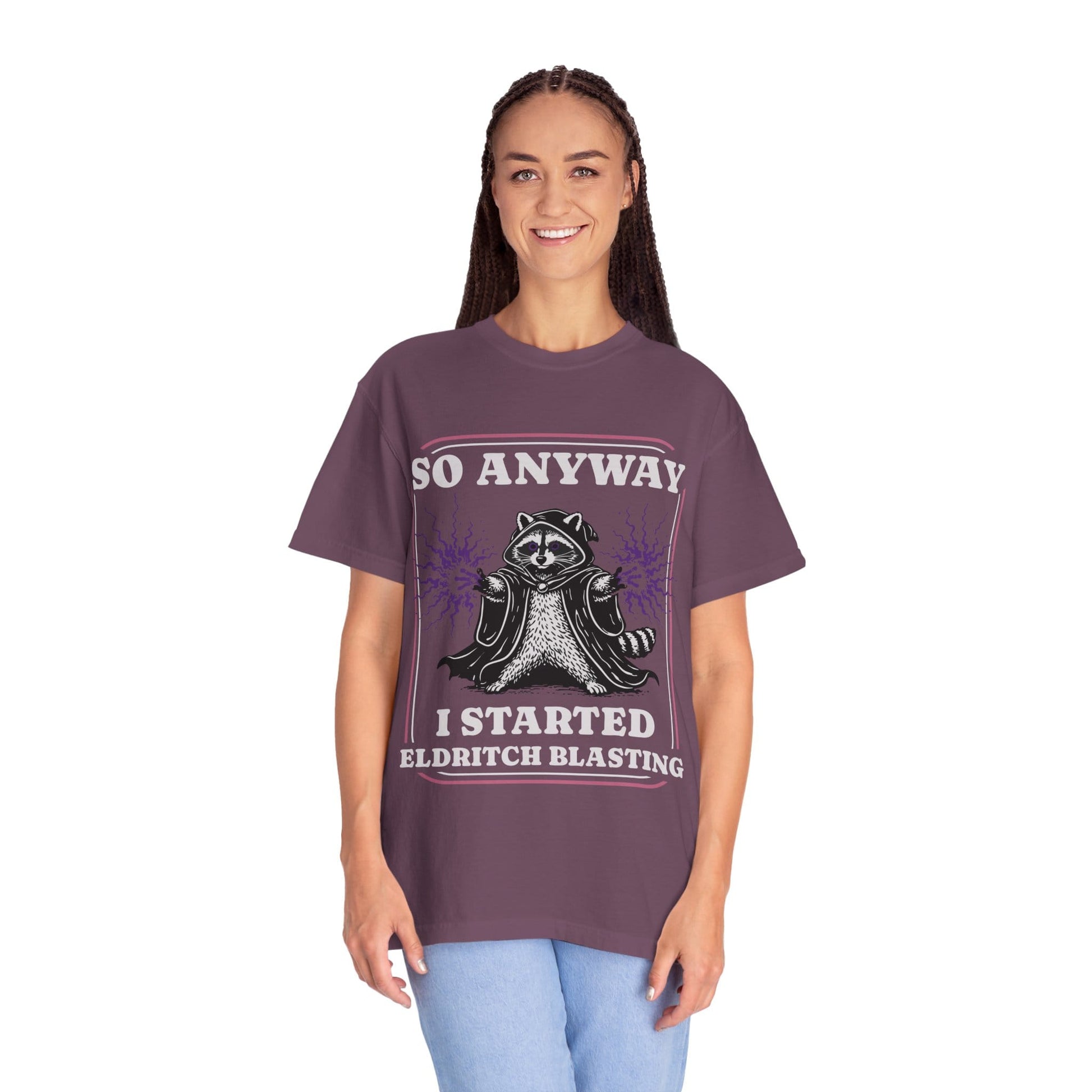 Printify T-Shirt Eldritch Blast Warlock T-Shirt - Comfort Colors