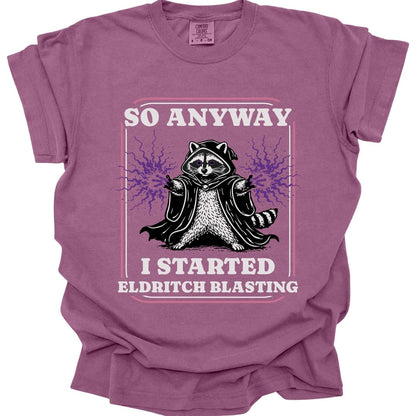 Printify T-Shirt Berry / S Eldritch Blast Warlock T-Shirt - Comfort Colors