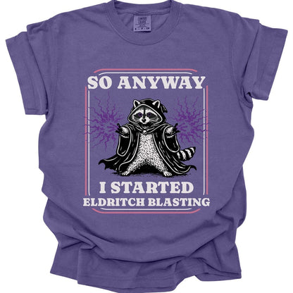 Printify T-Shirt Grape / S Eldritch Blast Warlock T-Shirt - Comfort Colors