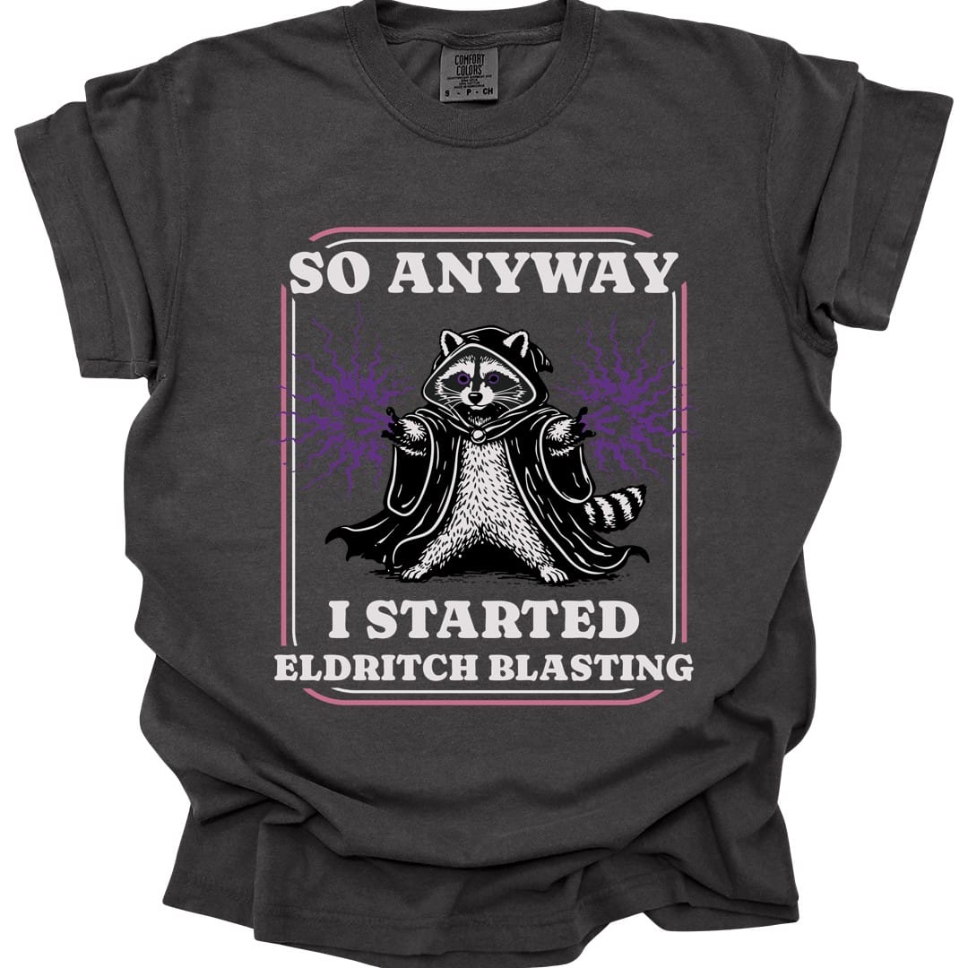 Printify T-Shirt Pepper / S Eldritch Blast Warlock T-Shirt - Comfort Colors