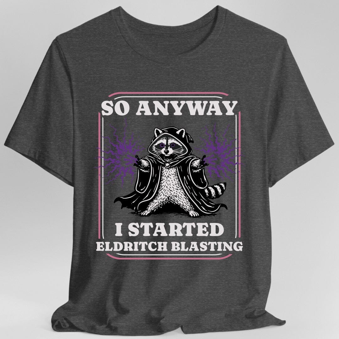 Printify T-Shirt Dark Heather / S Eldritch Blast Warlock T-Shirt