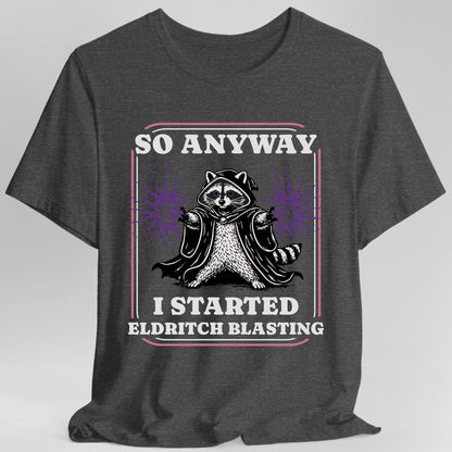 Printify T-Shirt Dark Heather / S Eldritch Blast Warlock T-Shirt