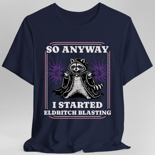 Printify T-Shirt Navy / S Eldritch Blast Warlock T-Shirt