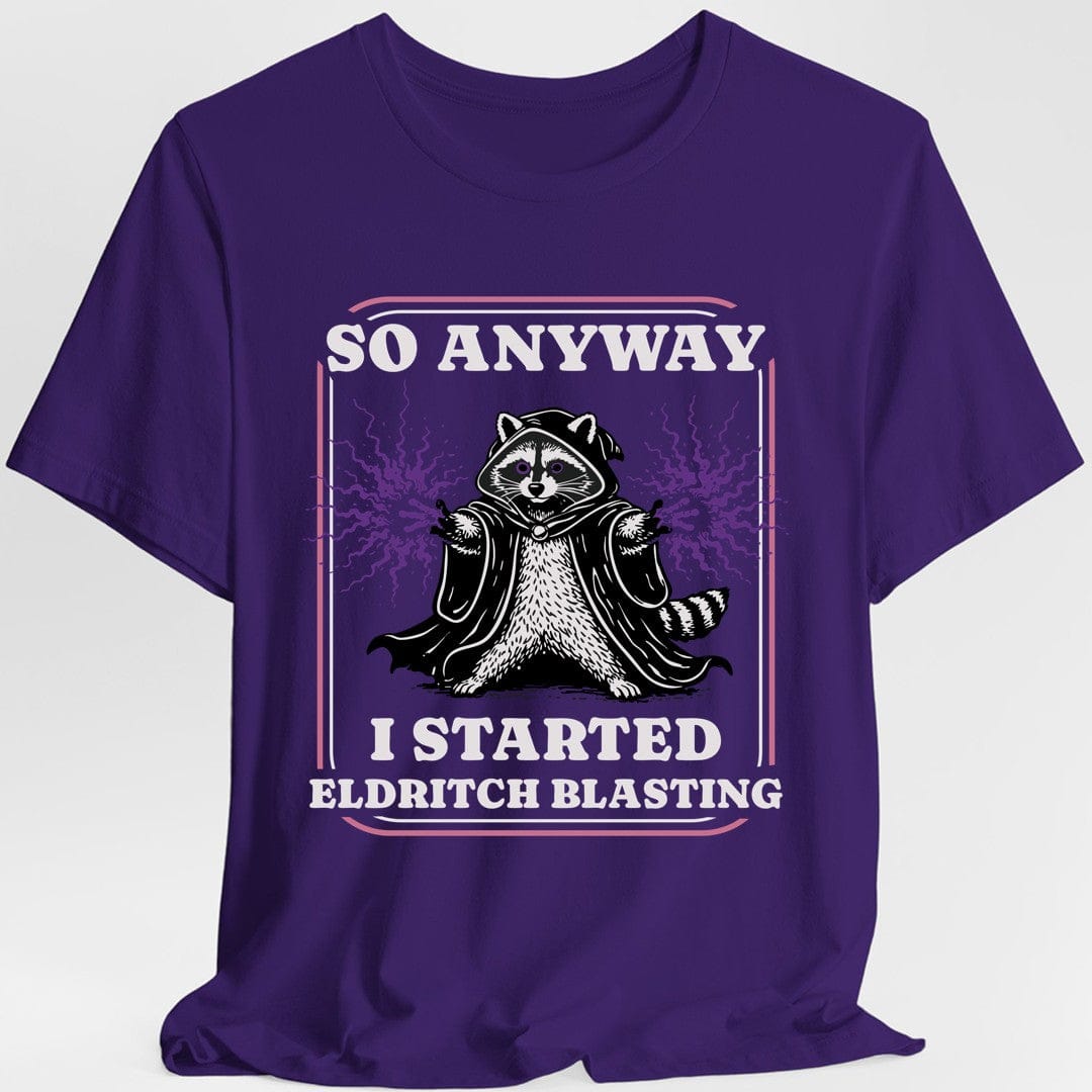 Printify T-Shirt Purple / S Eldritch Blast Warlock T-Shirt