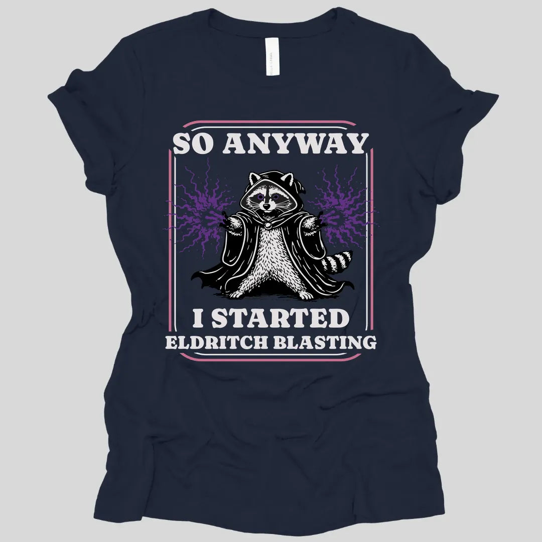 Printify T-Shirt Navy / S Eldritch Blast Warlock Women's T-shirt