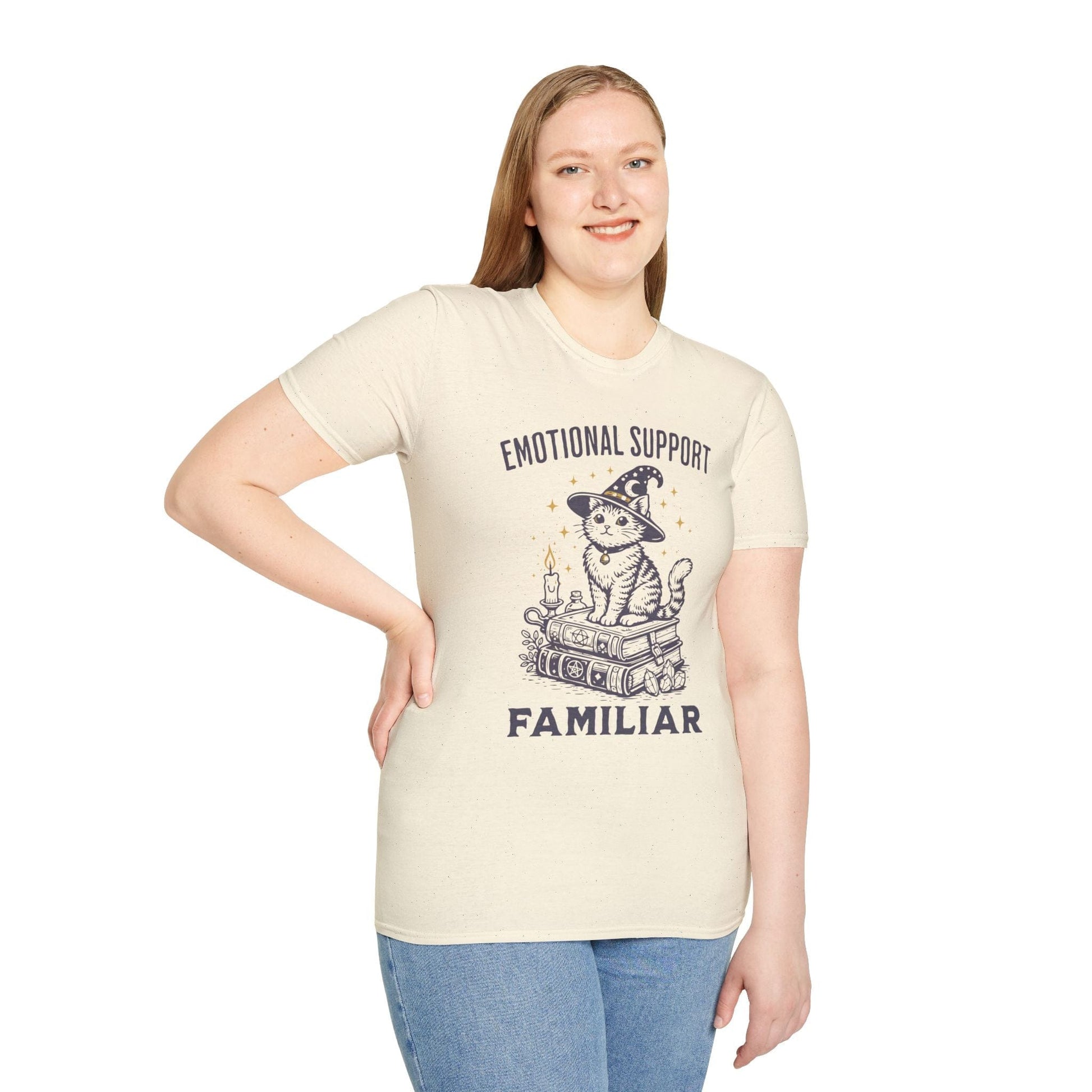Printify T-Shirt Emotional Support Familar Cat T-Shirt