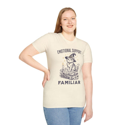 Printify T-Shirt Emotional Support Familar Cat T-Shirt
