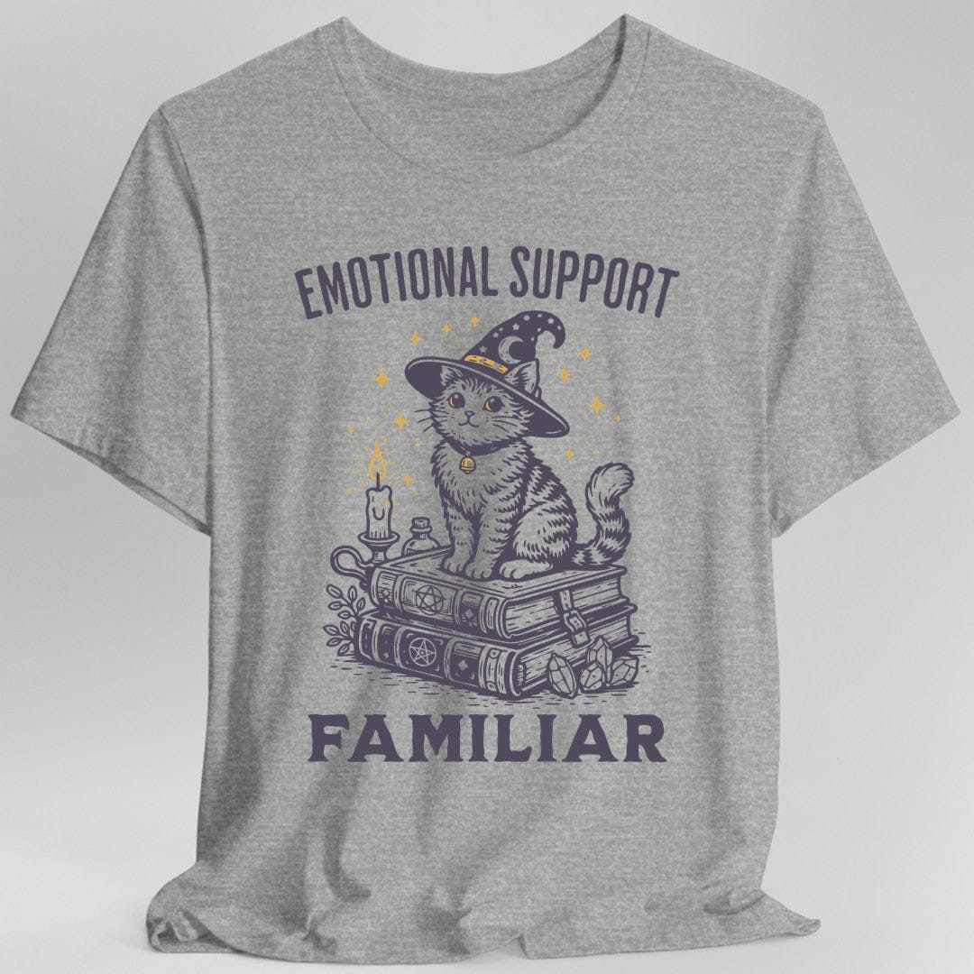 Printify T-Shirt Sport Grey / S Emotional Support Familar Cat T-Shirt