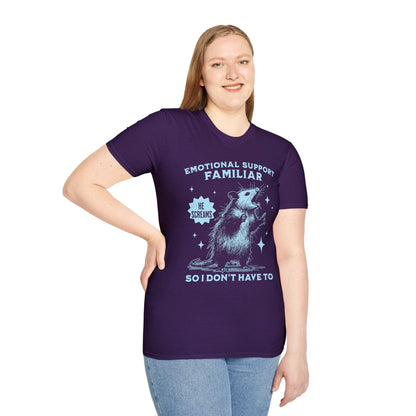 Printify T-Shirt Emotional Support Familiar T-shirt