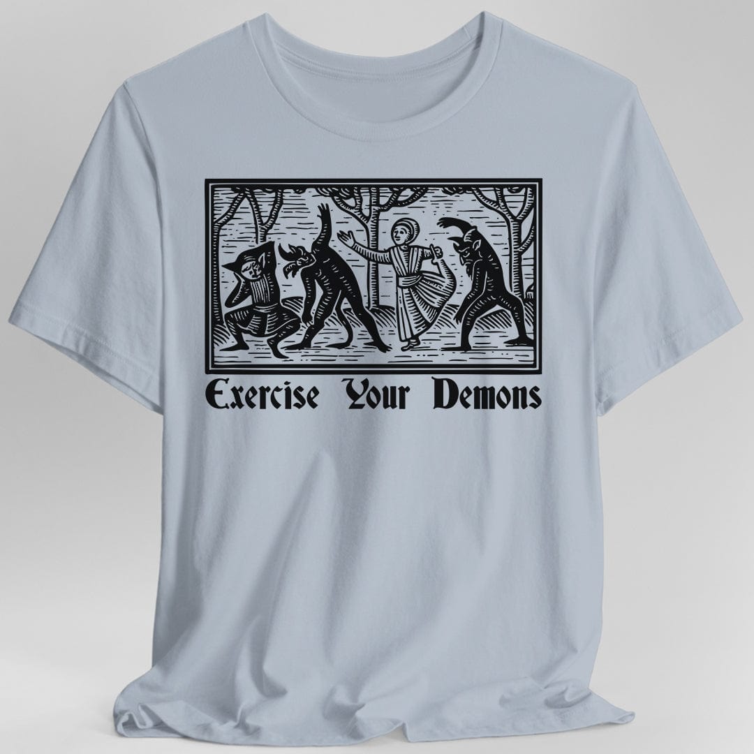 Printify T-Shirt Light Blue / S Exercise Your Demons T-Shirt