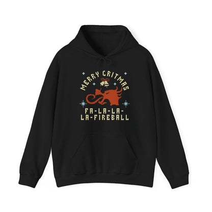 Printify Hoodie Black / S Fa la la la Fireball Christmas Hoodie