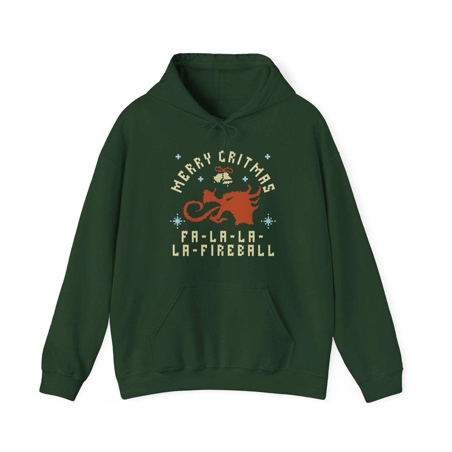 Printify Hoodie Forest Green / S Fa la la la Fireball Christmas Hoodie