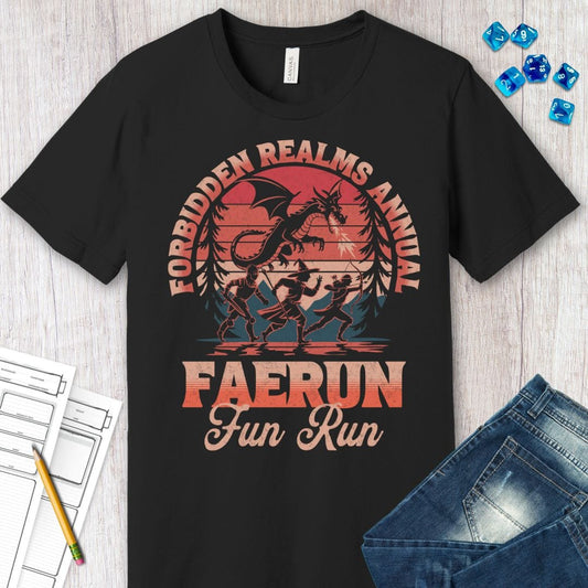 Printify T-Shirt Faerun Fun Run T-shirt