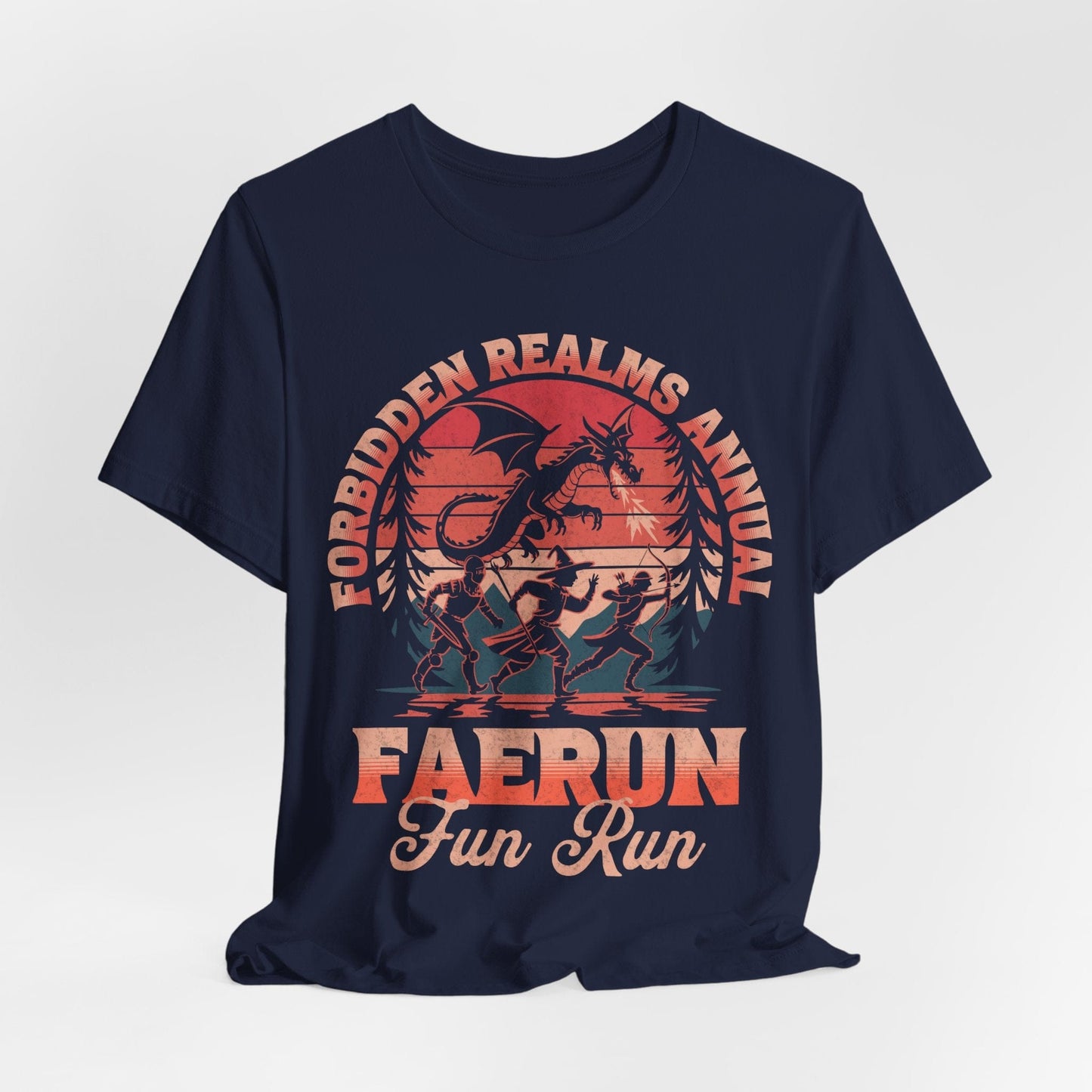 Printify T-Shirt Navy / S Faerun Fun Run T-shirt