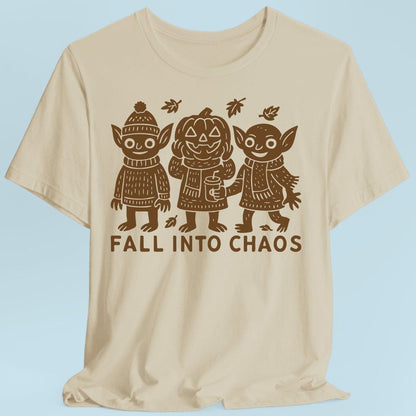 Printify T-Shirt Sand / S Fall Into Chaos Goblins Tshirt