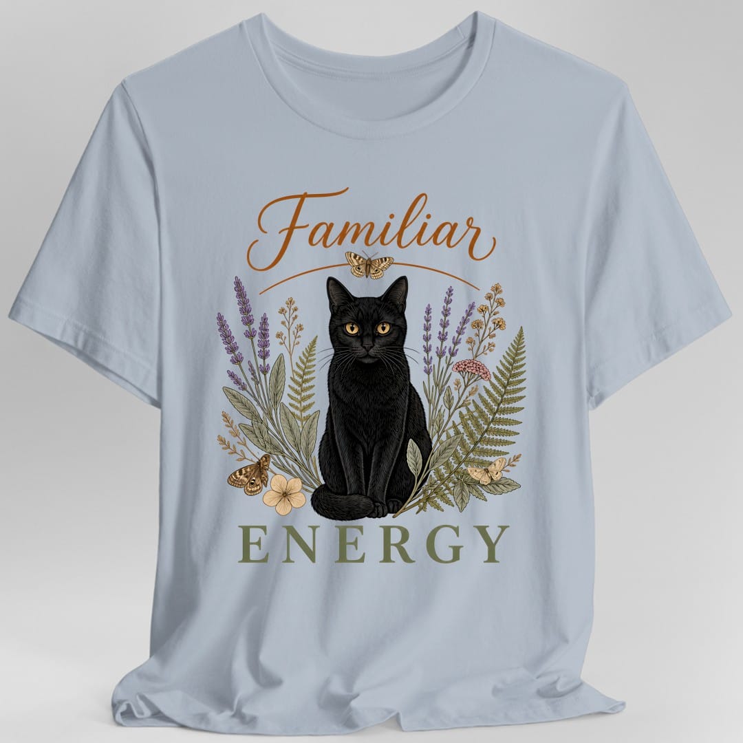 Printify T-Shirt Light Blue / S Familiar Energy T-Shirt