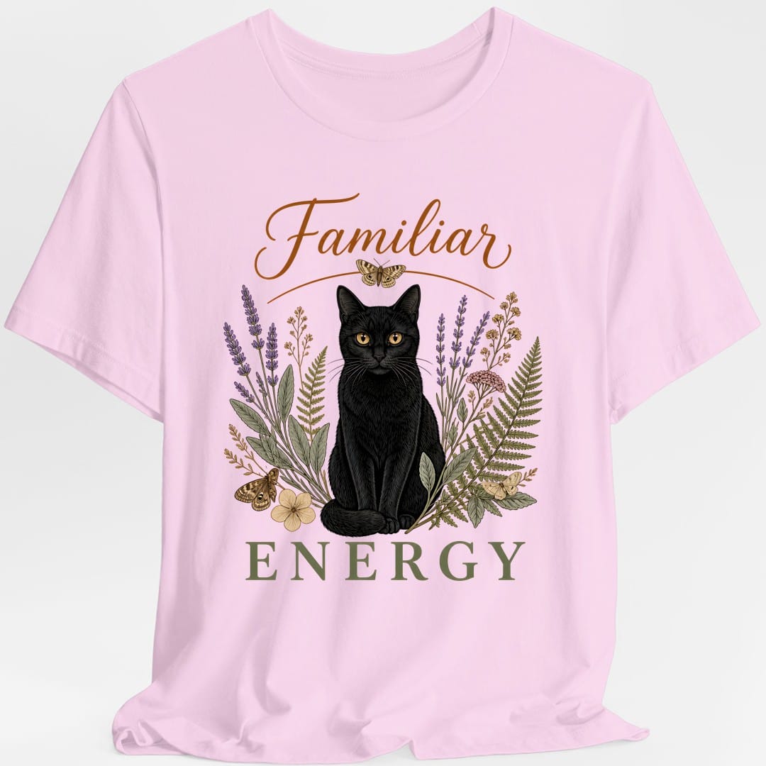 Printify T-Shirt Light Pink / S Familiar Energy T-Shirt