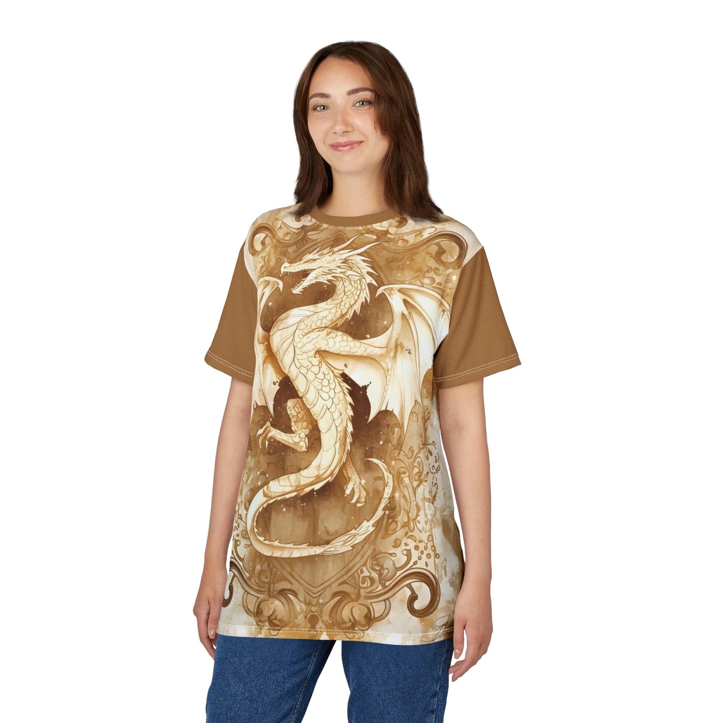 Printify All Over Prints Fantasy Dragon Shirt - All Over Print