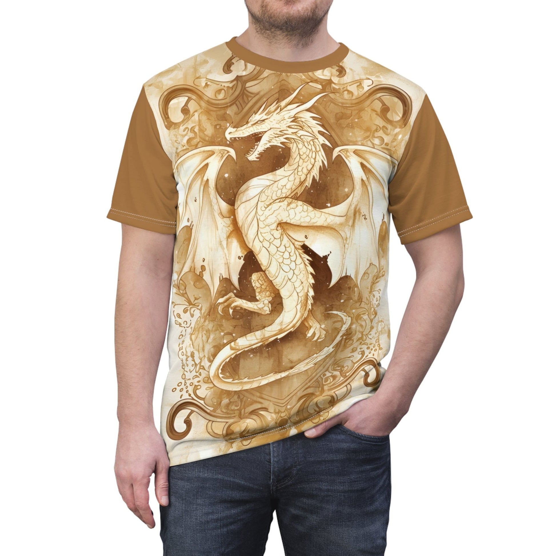 Printify All Over Prints Fantasy Dragon Shirt - All Over Print