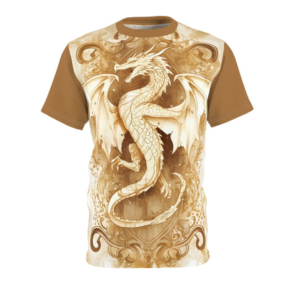 Printify All Over Prints White stitching / 4 oz. / S Fantasy Dragon Shirt - All Over Print