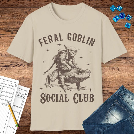 Printify T-Shirt Feral Goblin Social Club T-shirt