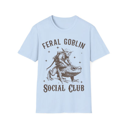 Printify T-Shirt Baby Blue / S Feral Goblin Social Club T-shirt