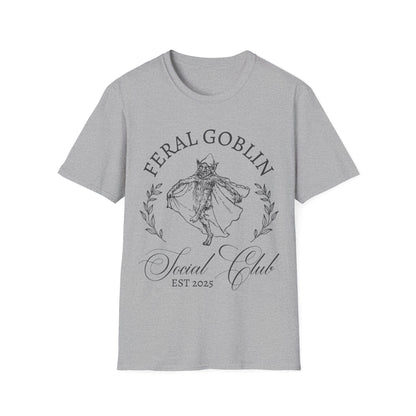Printify T-Shirt Heather Grey / S Feral Goblin Social Club T-shirt