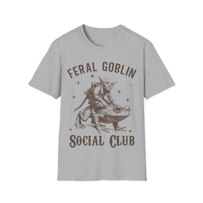 Printify T-Shirt Heather Grey / S Feral Goblin Social Club T-shirt
