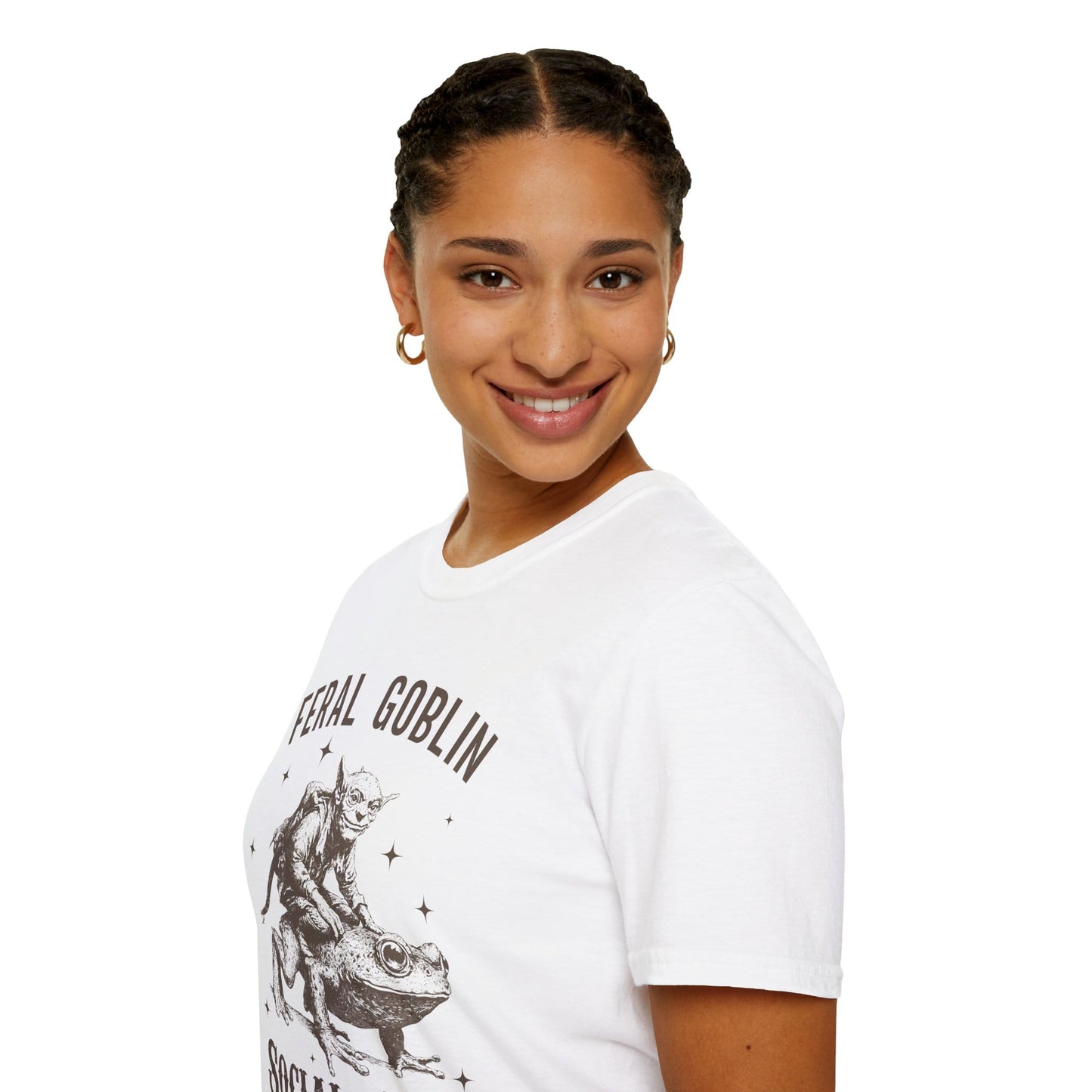 Printify T-Shirt Feral Goblin Social Club T-shirt - With Toad
