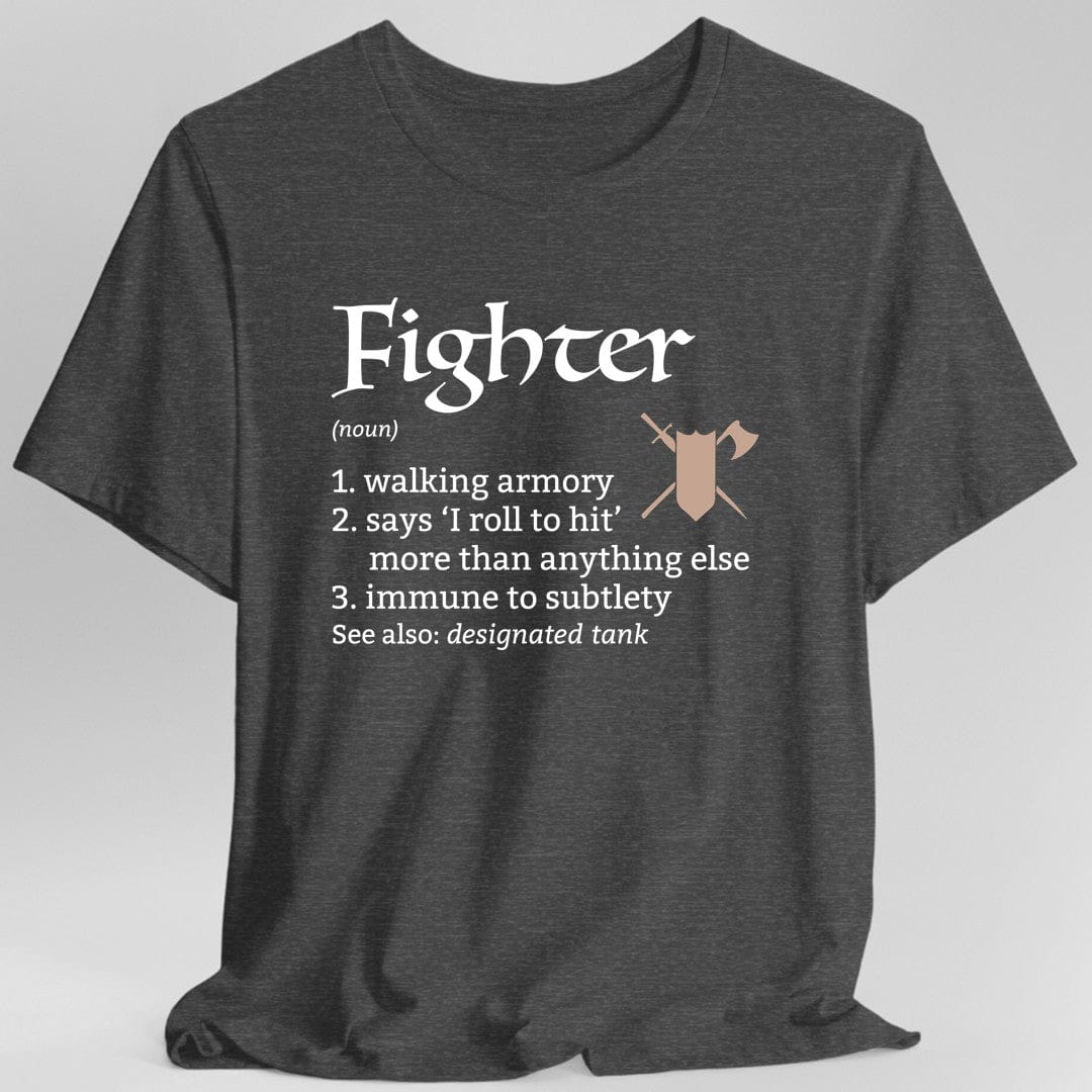 Fighter Class Definition D&D T-Shirt – Sunburst RPG