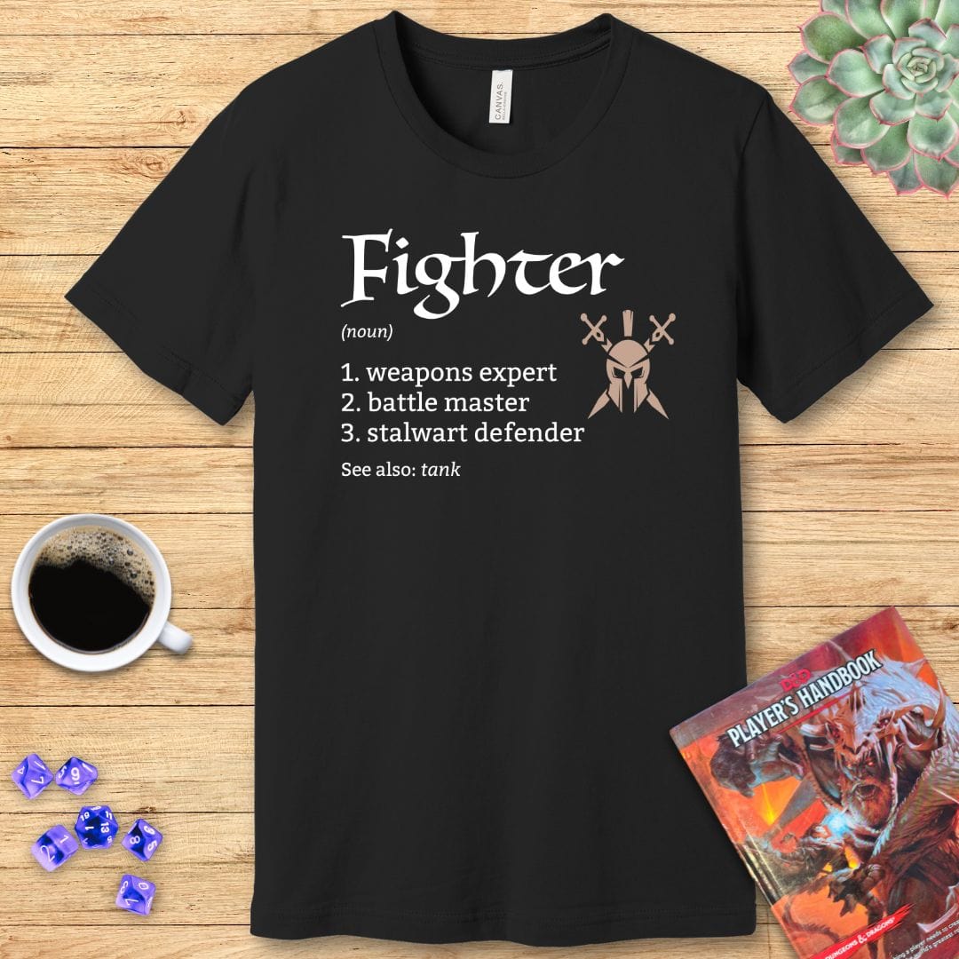 Printify T-Shirt Fighter Class Definition T-Shirt