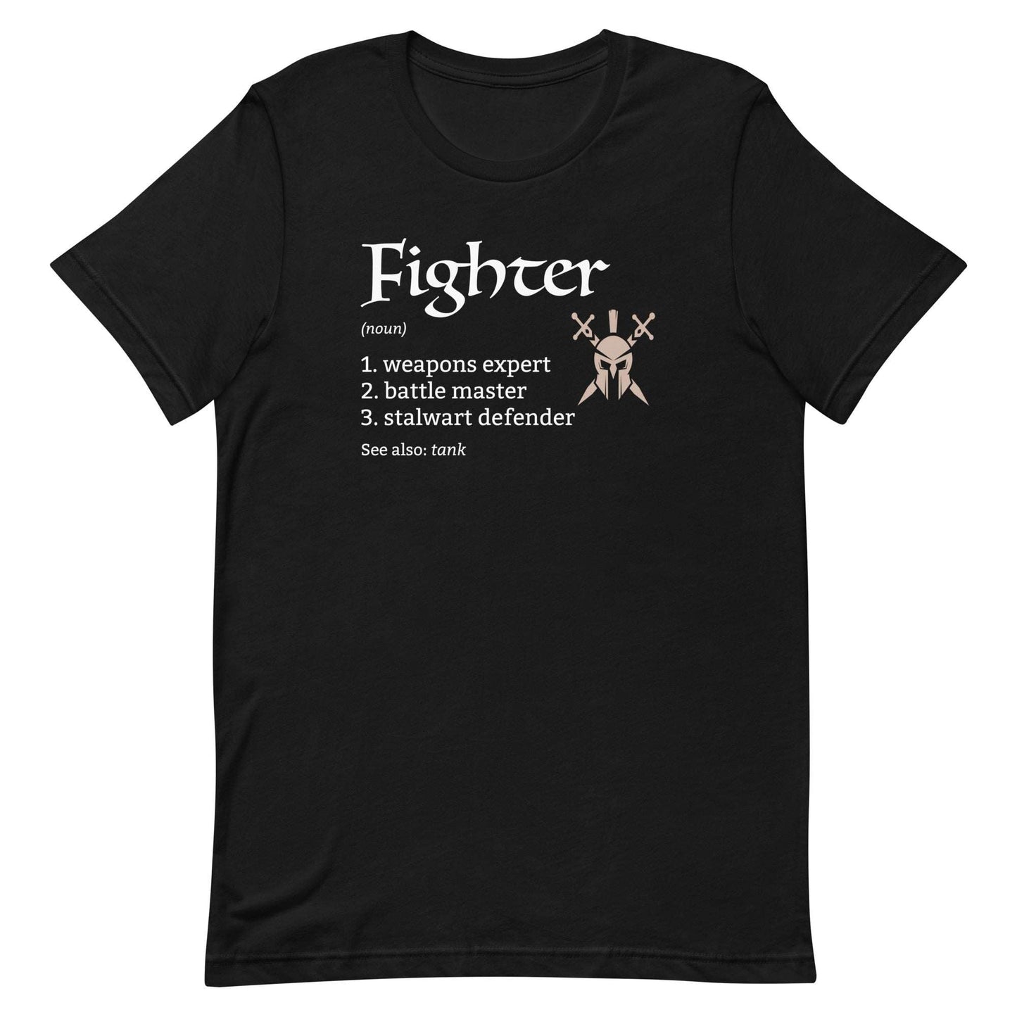 Printify T-Shirt Black / S Fighter Class Definition T-Shirt