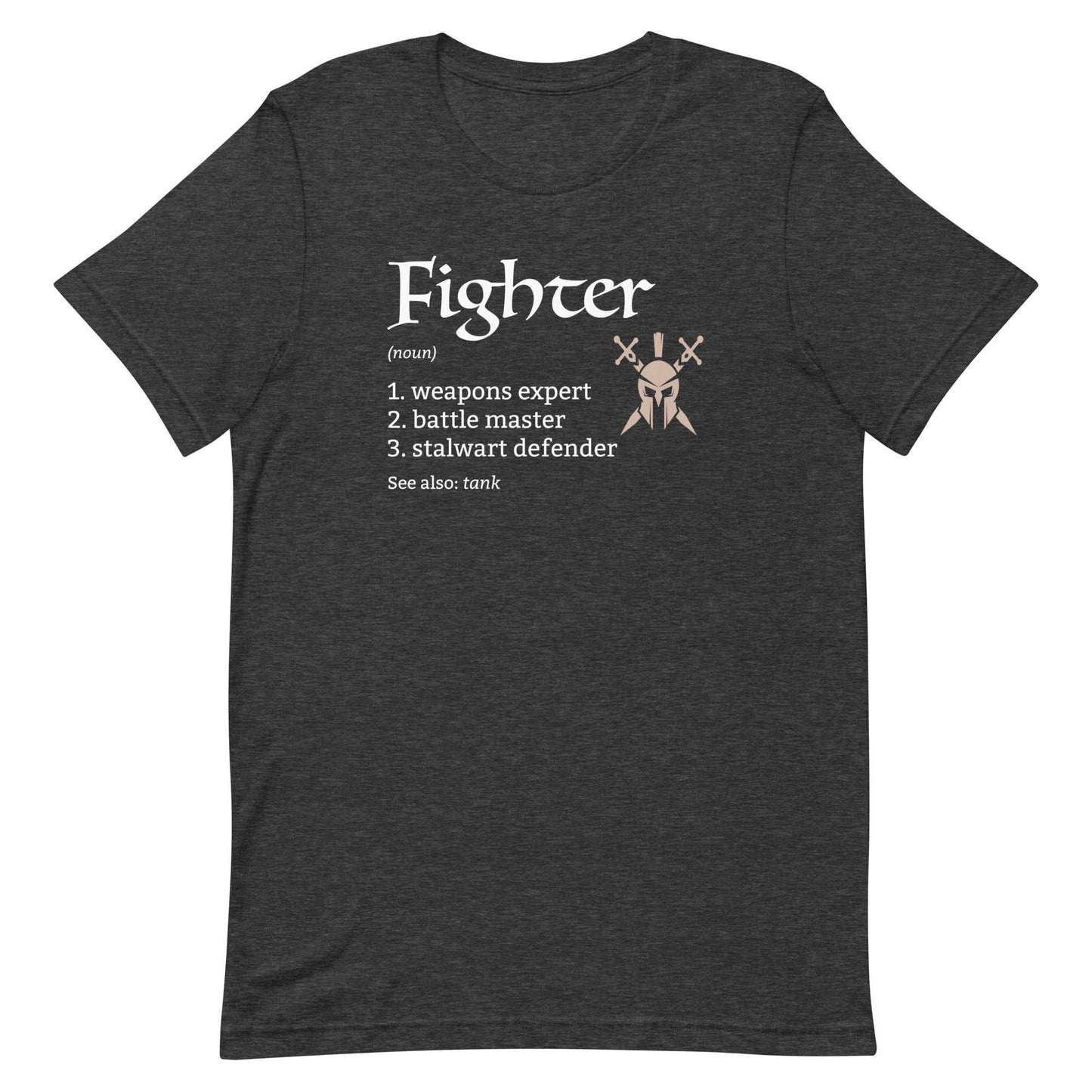 Printify T-Shirt Dark Grey Heather / S Fighter Class Definition T-Shirt