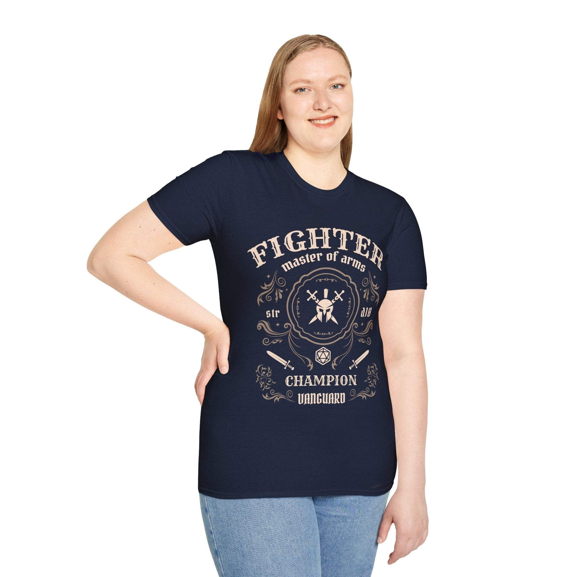 Printify T-Shirt Fighter Class Vintage Label T-Shirt