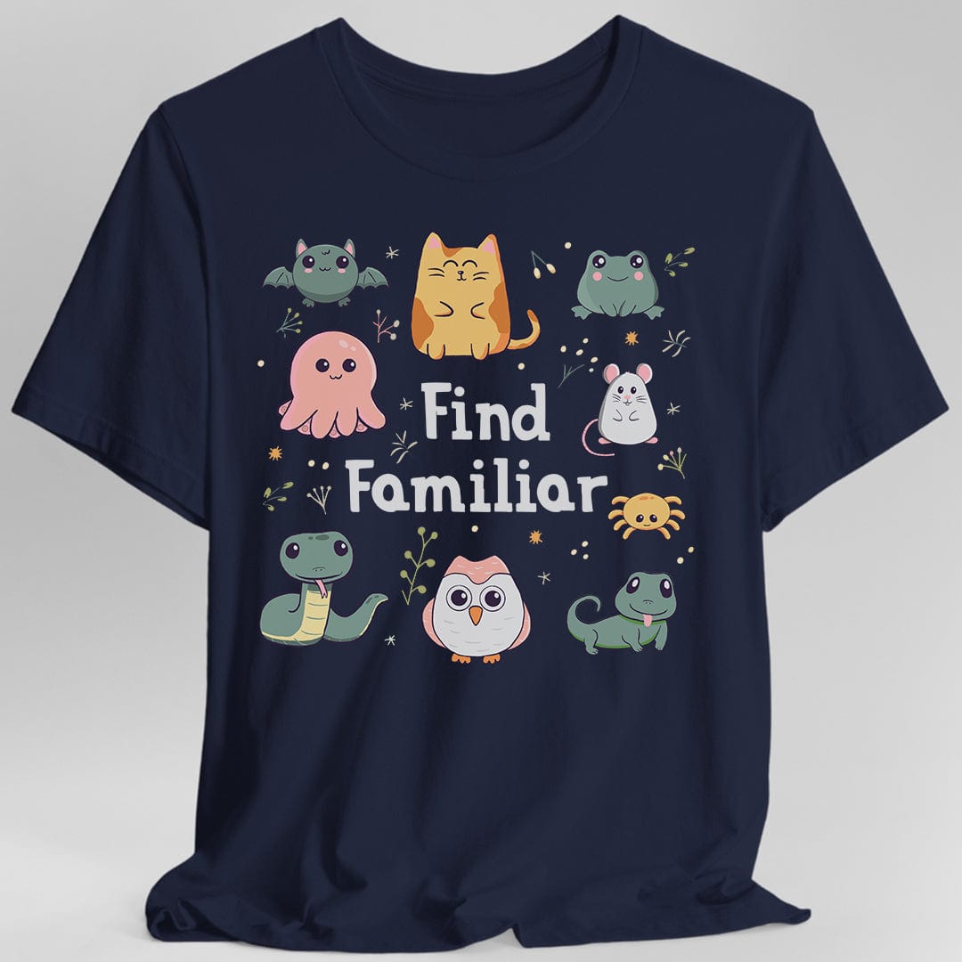 Printify T-Shirt Navy / S Find Familiar Spell Shirt