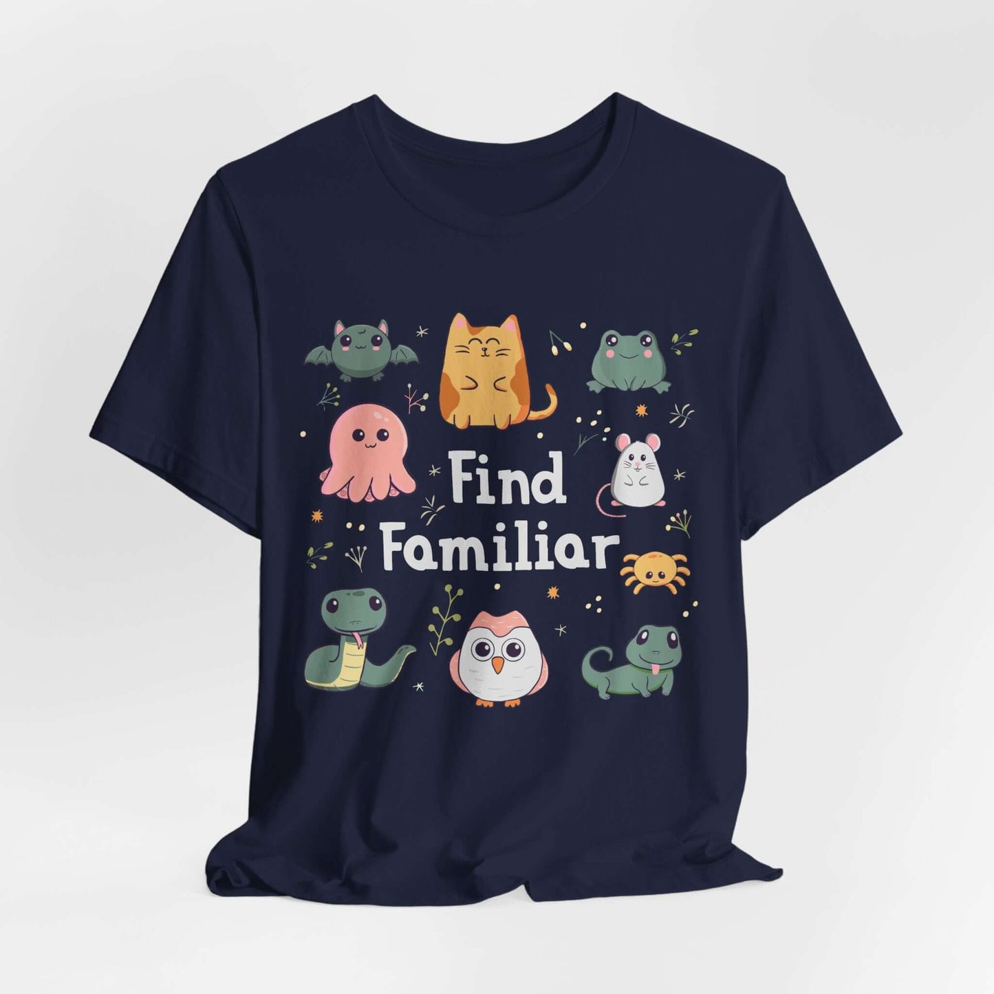 Printify T-Shirt Navy / S Find Familiar Spell Shirt