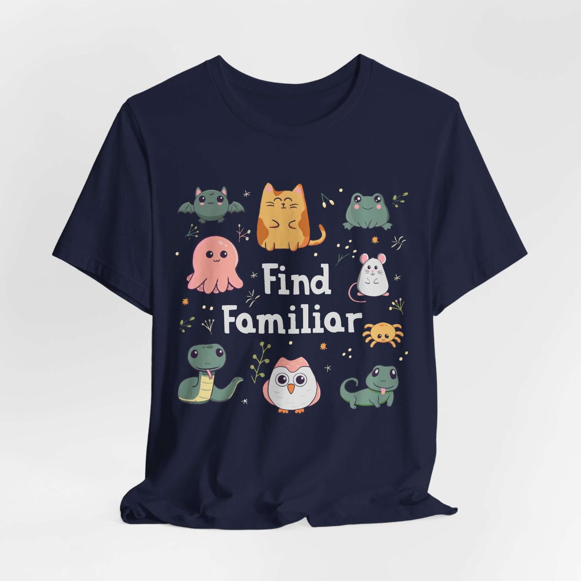 Printify T-Shirt Navy / S Find Familiar Spell Shirt