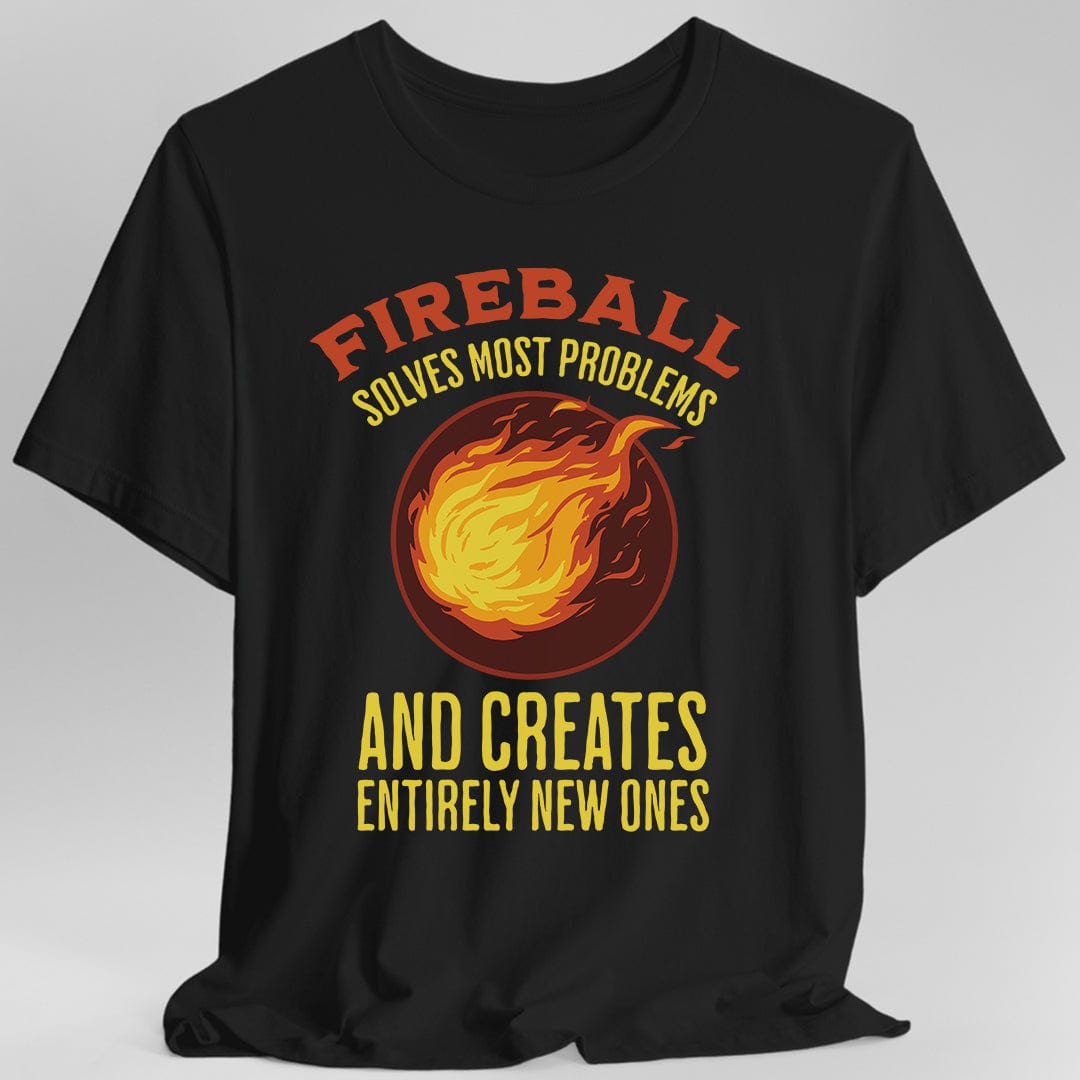 Printify T-Shirt Black / S Fireball D&D T-Shirt