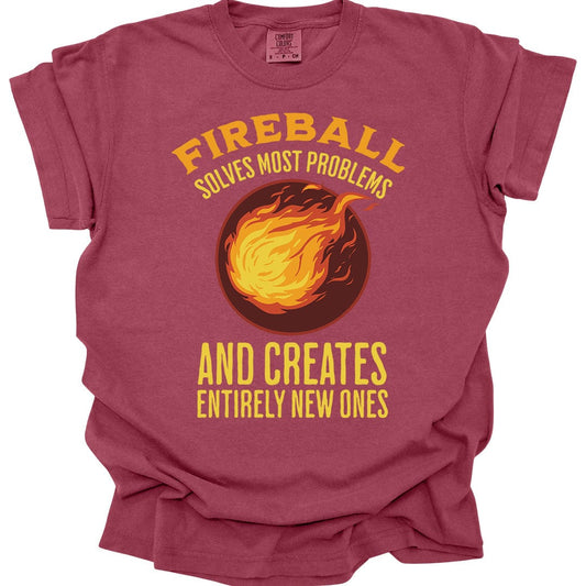 Printify T-Shirt Chili / S Fireball D&D T-Shirt - Comfort Colors