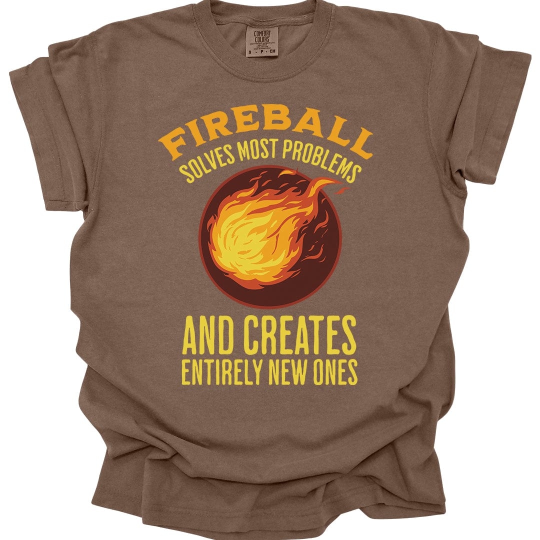 Printify T-Shirt Espresso / S Fireball D&D T-Shirt - Comfort Colors