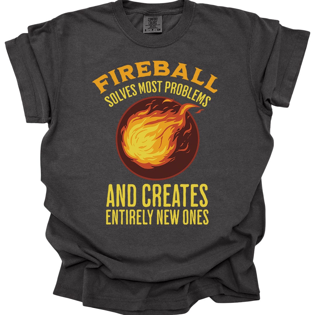 Printify T-Shirt Pepper / S Fireball D&D T-Shirt - Comfort Colors