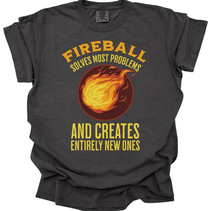 Printify T-Shirt Pepper / S Fireball D&D T-Shirt - Comfort Colors